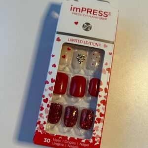 imPRESS Limited Edition Red Glitter Manicure Set